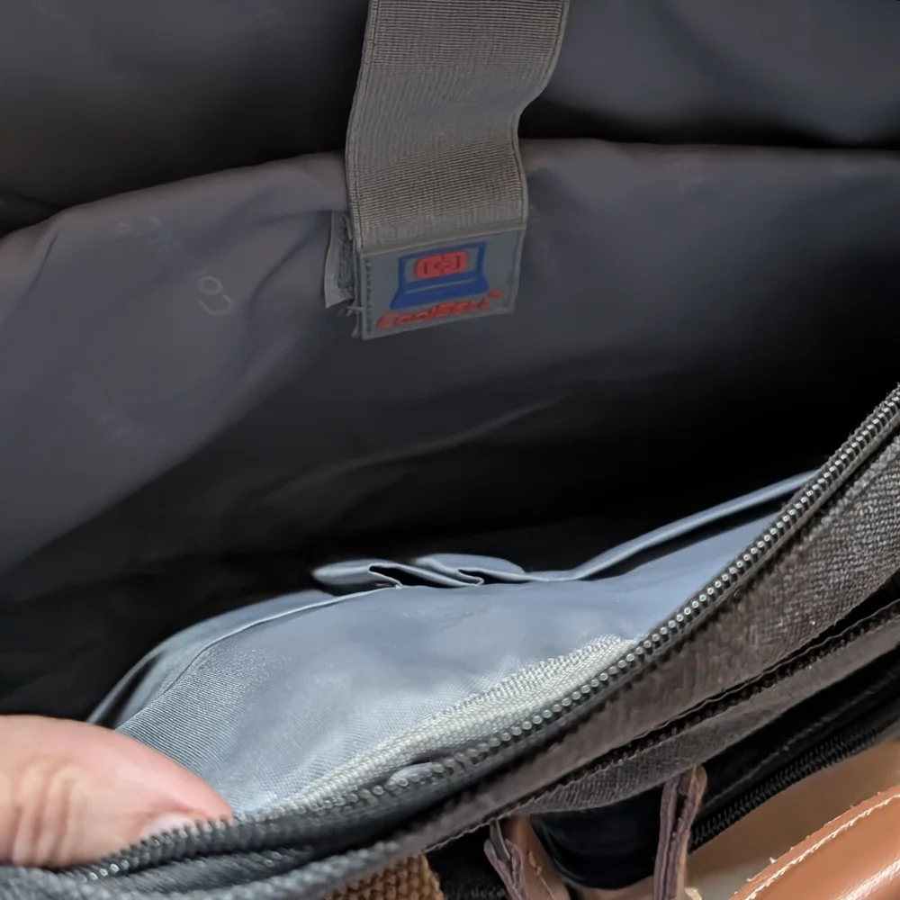 CoolBell Convertible Backpack Messenger Charcoal Gray Canvas Men's Laptop Bag